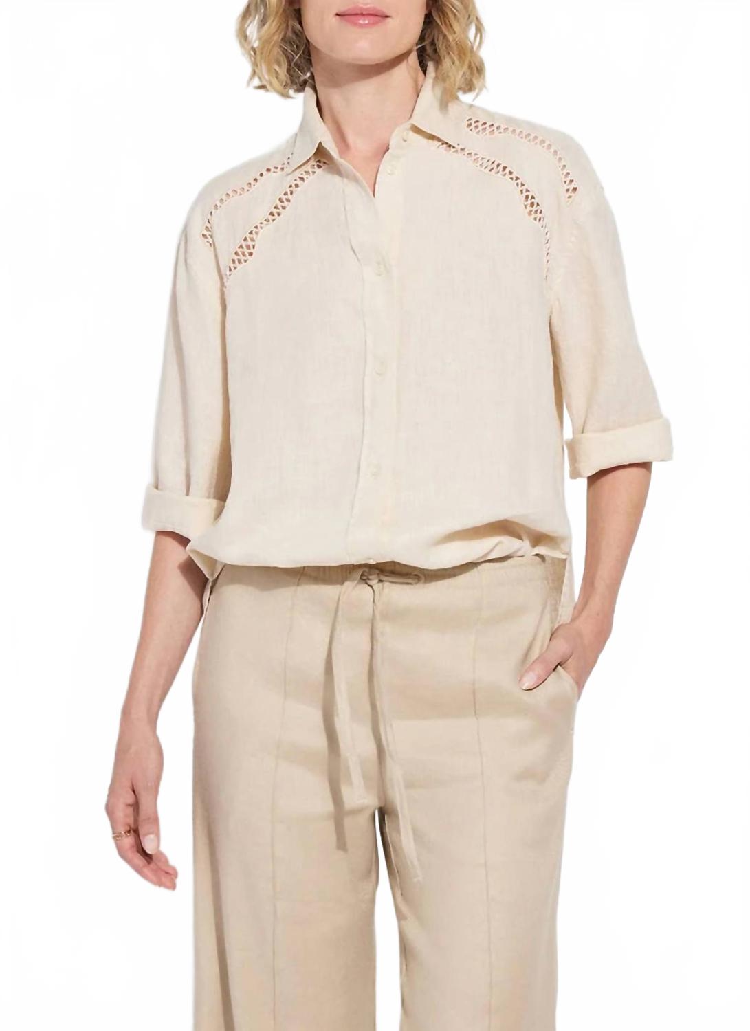 

Роксанна Вышитая блузка из парусины Lysse