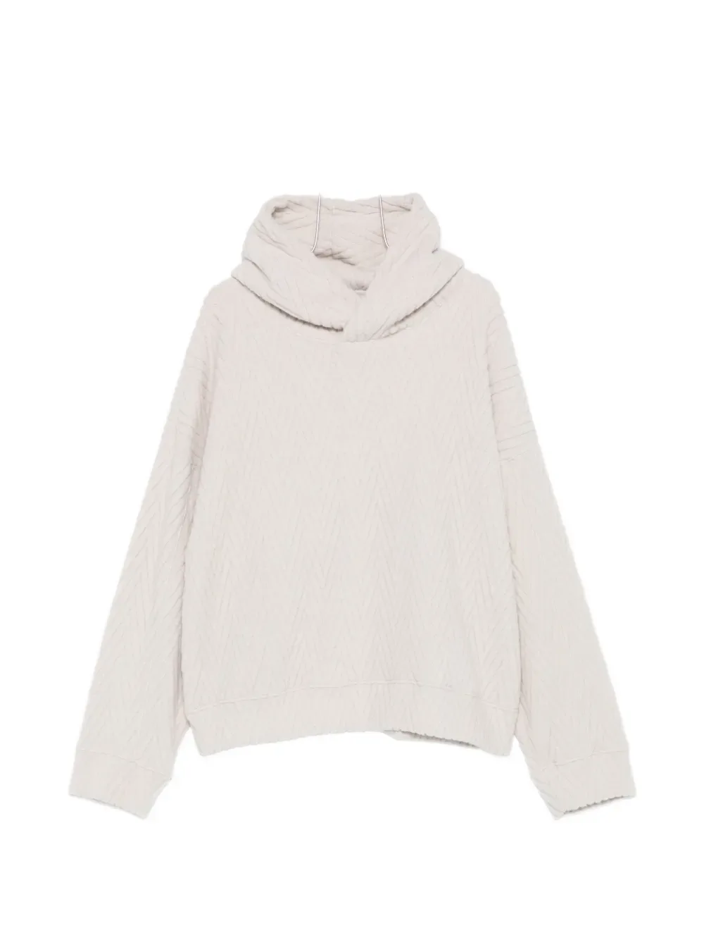 

Удлиненное худи с зигзагообразным узором Bonsai, бежевый