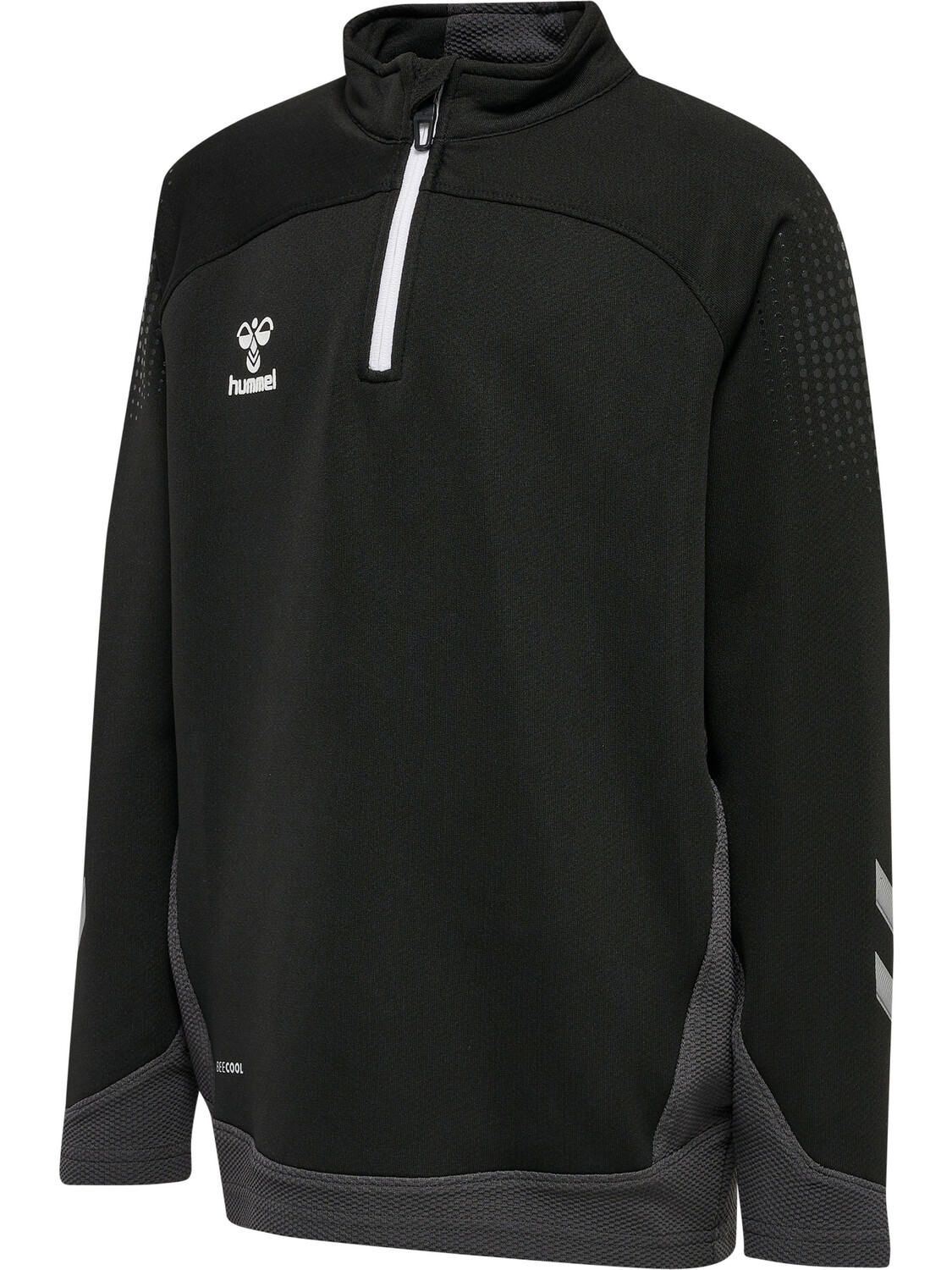 Толстовка Hummel Mit Kurzem Reißverschluss Hmllead Half Zip Kids, черный — фото 4