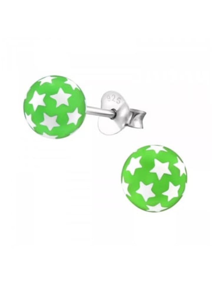

Alexander York Серьги-гвоздики Ball Star, зеленые, из серебра 925 пробы, комплект из 2 штук