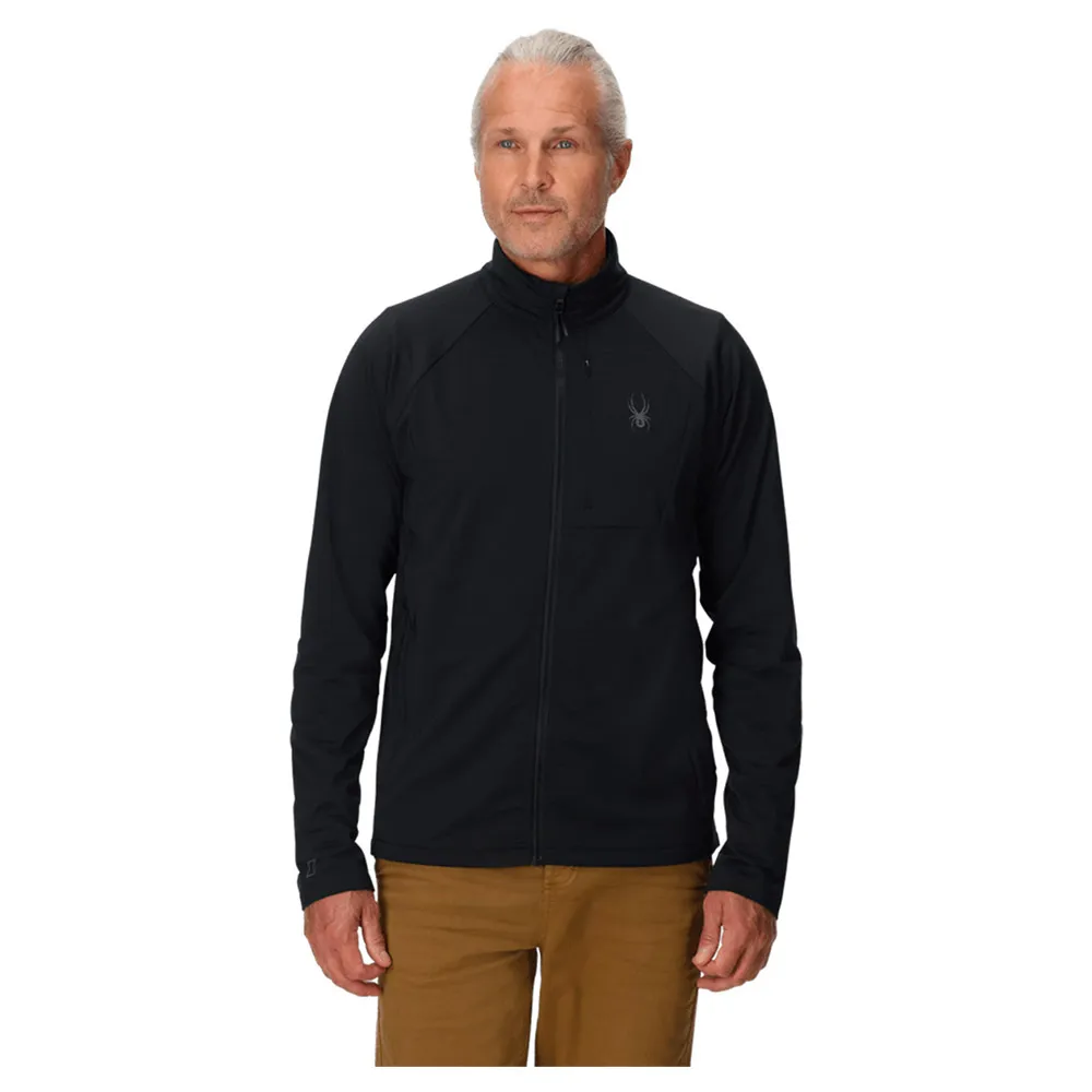 

Флис Spyder Gridweb full zip, черный