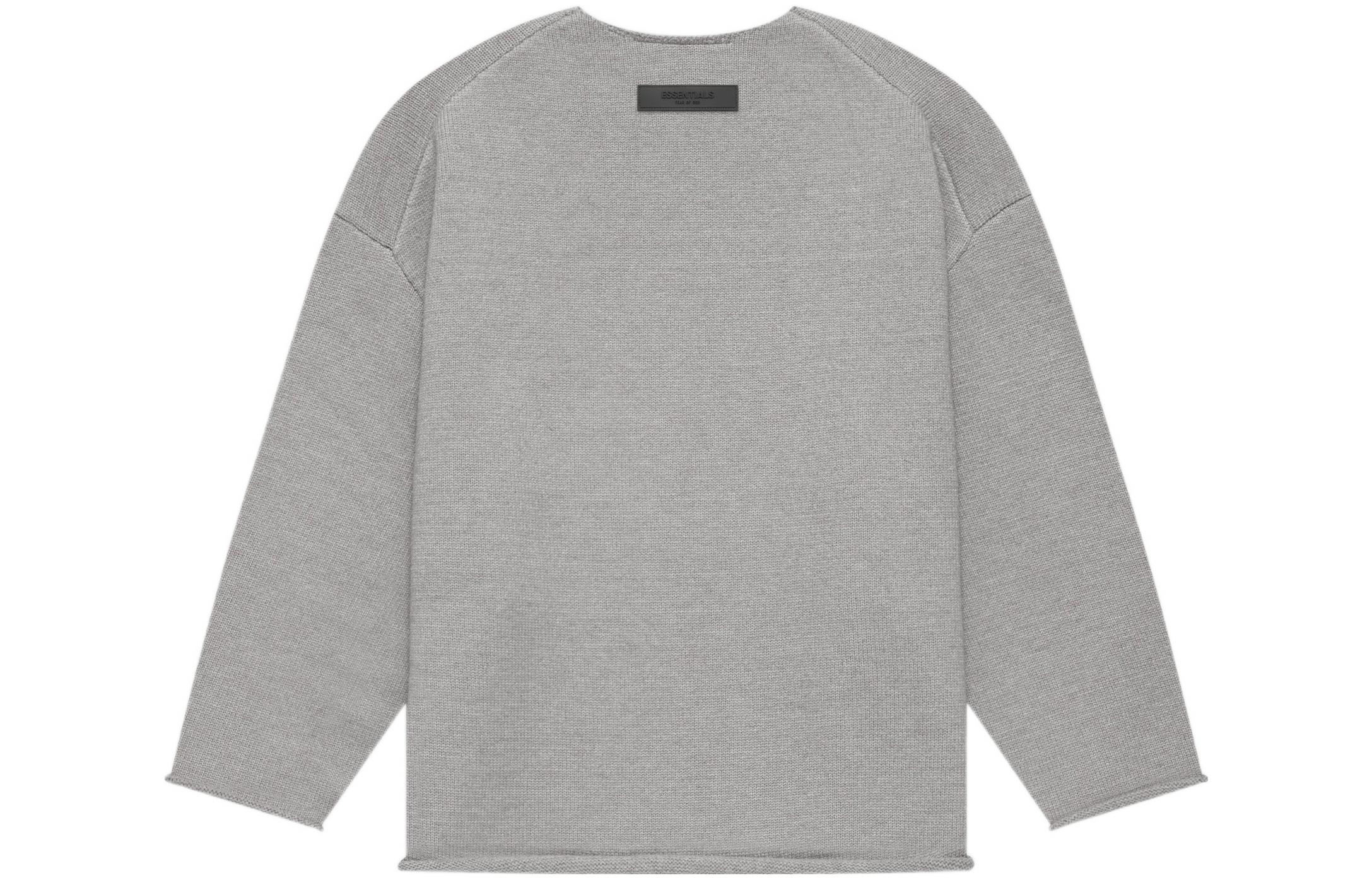 Свитер с необработанным краем Fear Of God Essentials, Темный Овес — фото 3