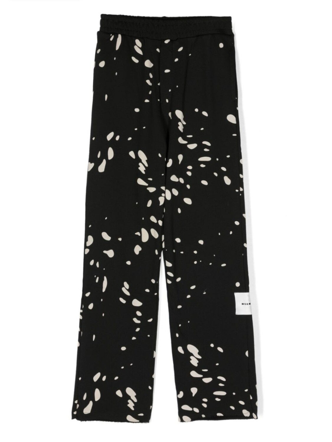 

MSGM Kids брюки с графичным принтом, черный