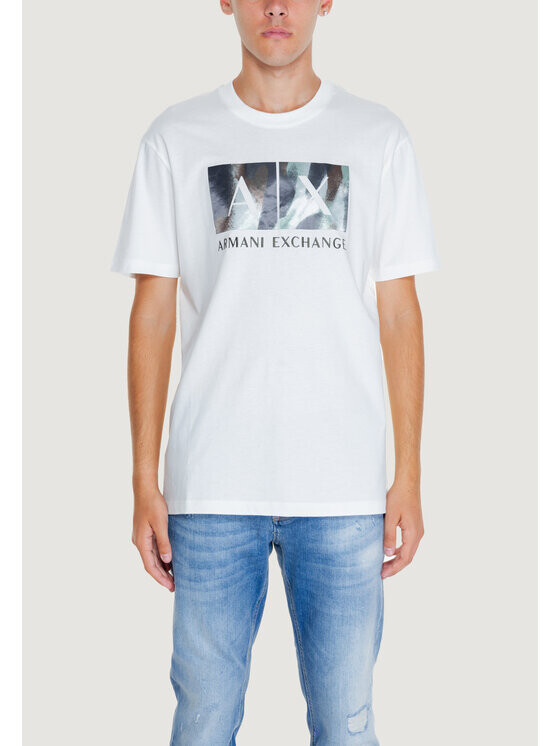 

Футболка стандартного кроя Armani Exchange, белый