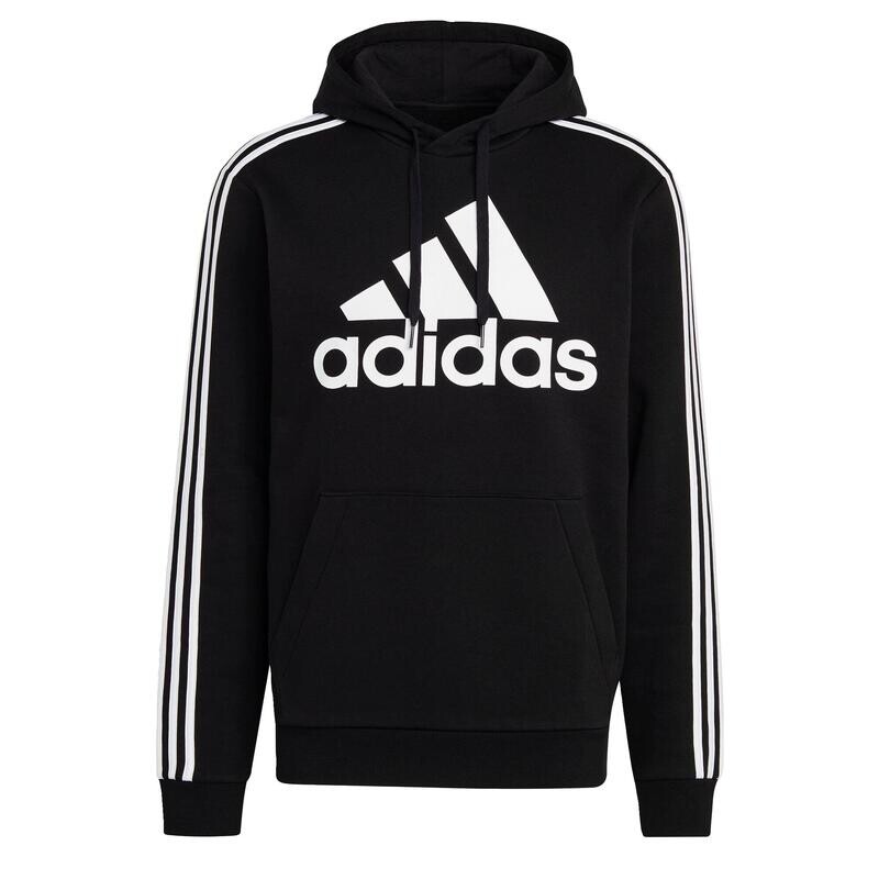 

Флисовая худи с 3 полосками и логотипом Essentials ADIDAS, цвет schwarz