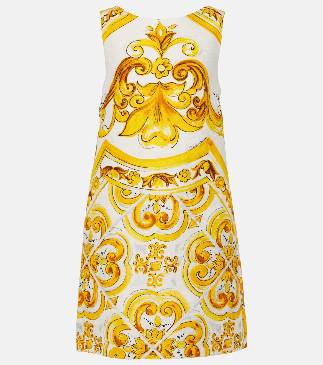 

Мини-платье из майолики Dolce&Gabbana, Mix Maiolica Giallo
