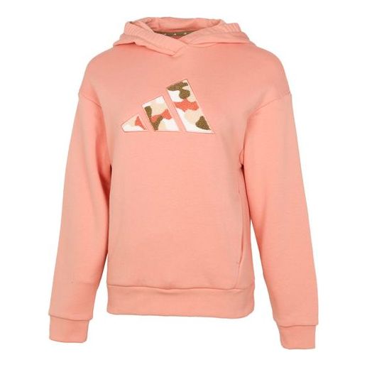 

Худи (WMNS) adidas Camouflage Logo Printing Hoodie Orange