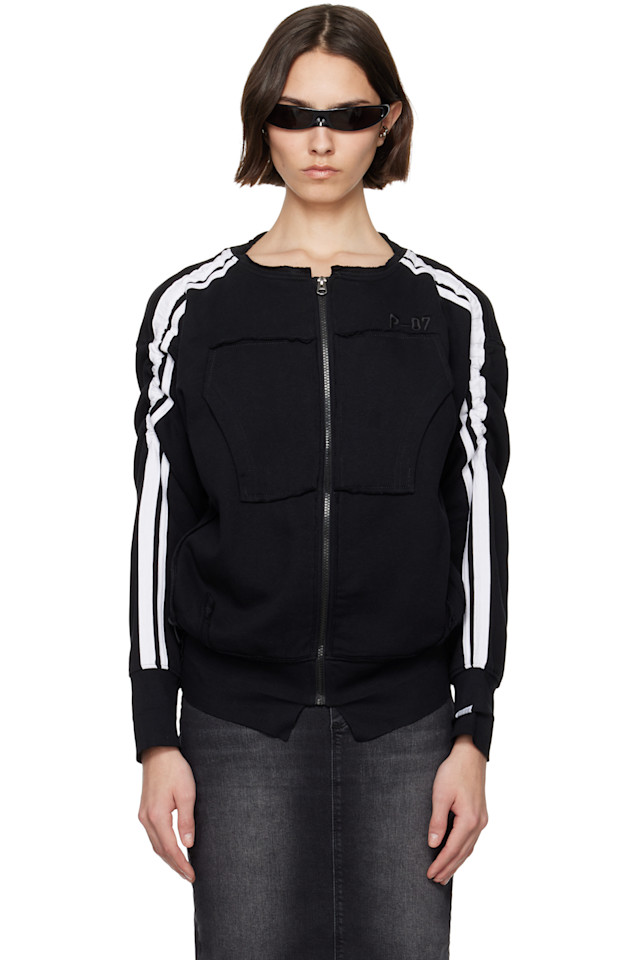 

Маленький худи на молнии с тогглами Prototypes, черный