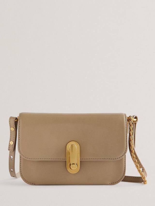 

Маленькая наплечная сумка Kkaysa из полированной кожи Ted Baker, Taupe