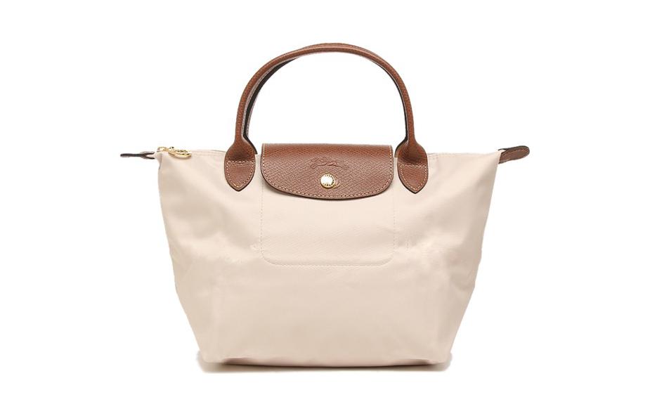 

LONGCHAMP Сумка Le Pliage из холста с кожаными вставками