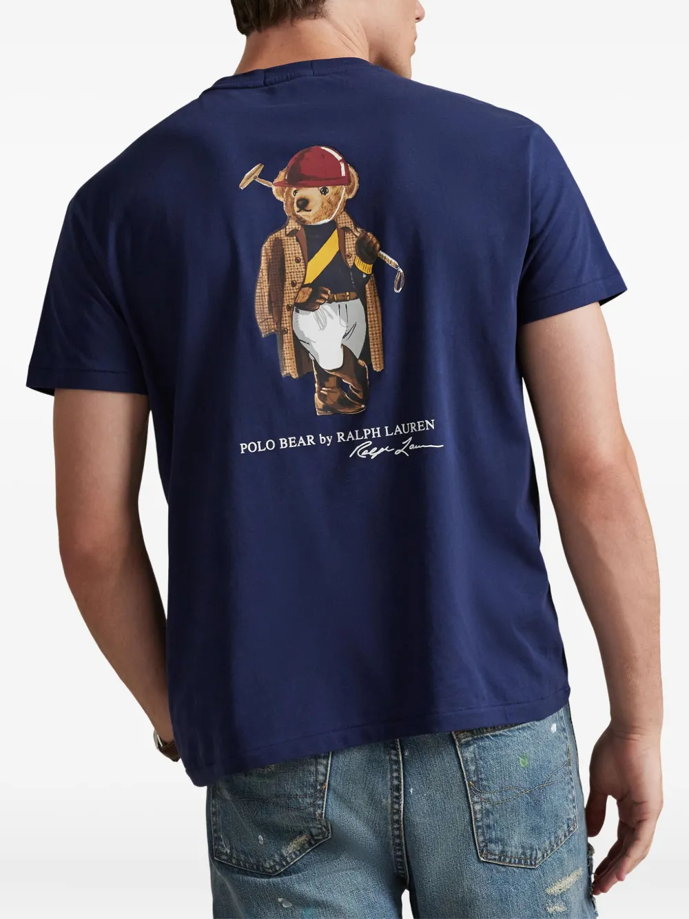 Футболка Polo Bear с карманом Polo Ralph Lauren, синий — фото 4