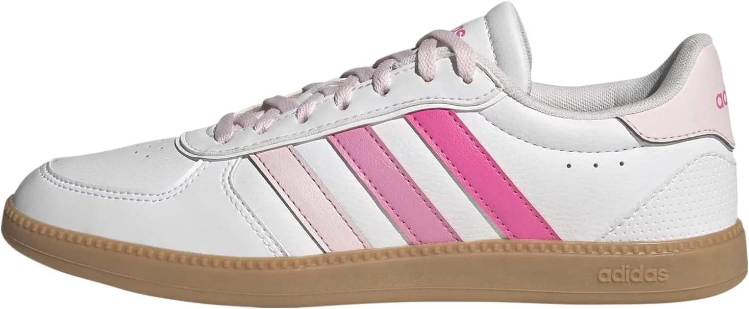 Унисекс кроссовки Adidas Breaknet Sleek, белый/розовый