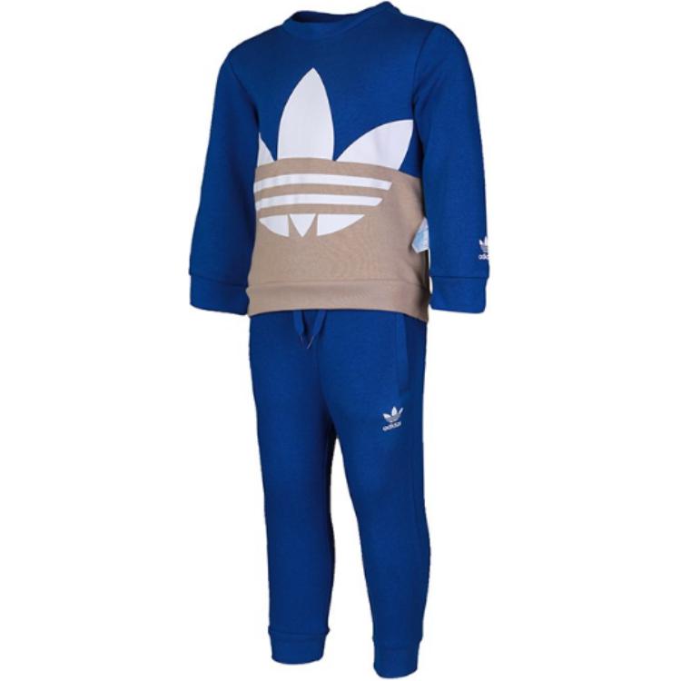 Adidas Originals Повседневный спортивный комплект crew set blue для детей 3-7 лет — фото 3