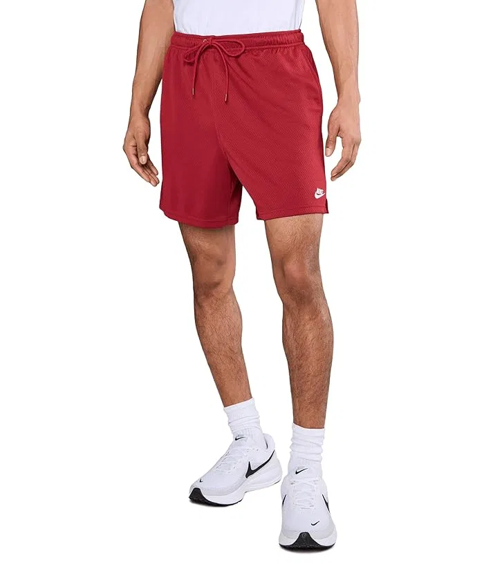 Шорты из сетки Club Mesh Flow Nike, Team Crimson/White