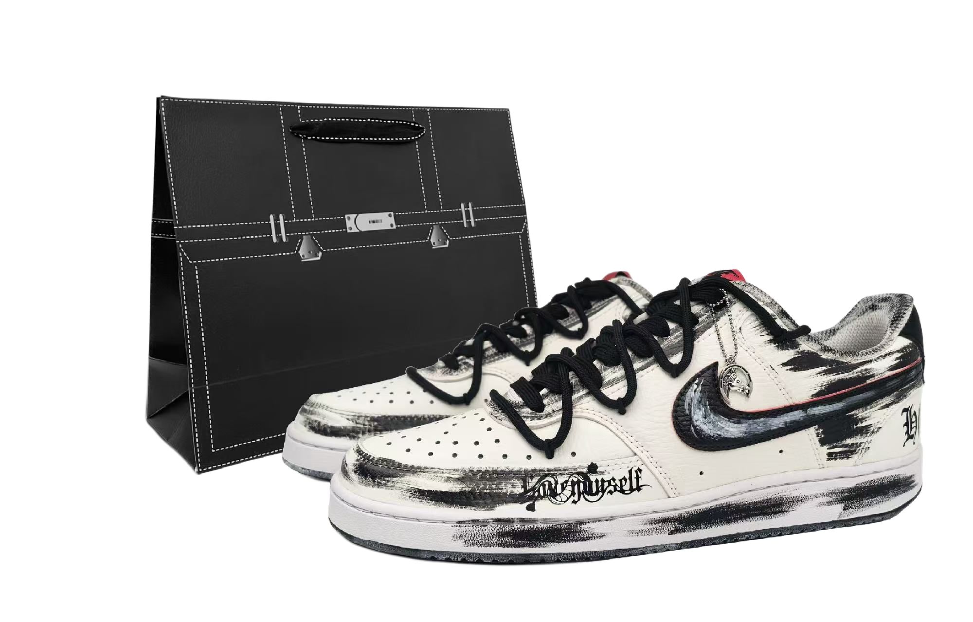 

Court Vision 1 амортизация, износостойкие низкие кроссовки для скейтбординга Unisex Nike, белый