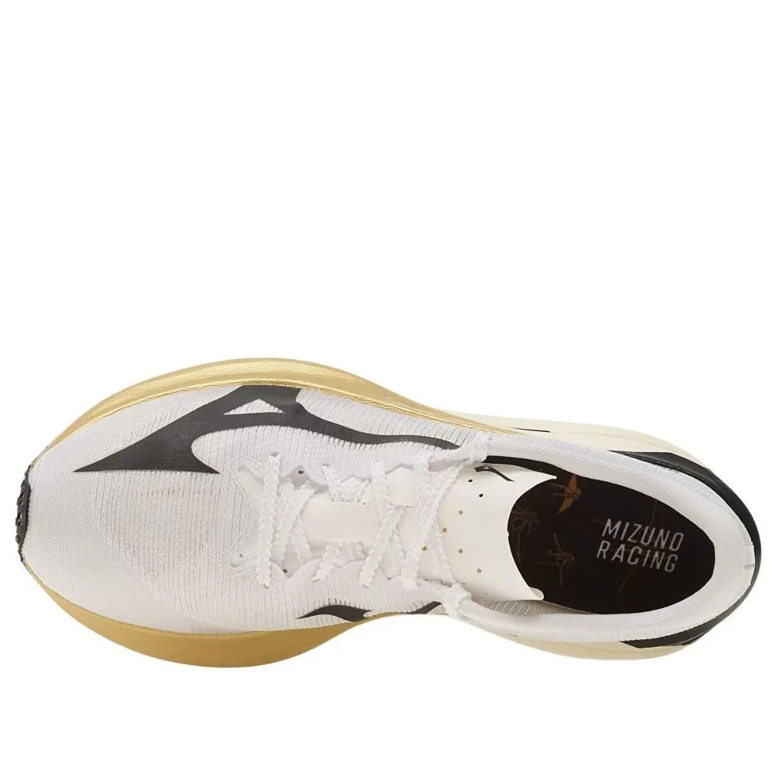 Кроссовки Mizuno Hyperwarp Pro 'White Black Gold' — фото 3