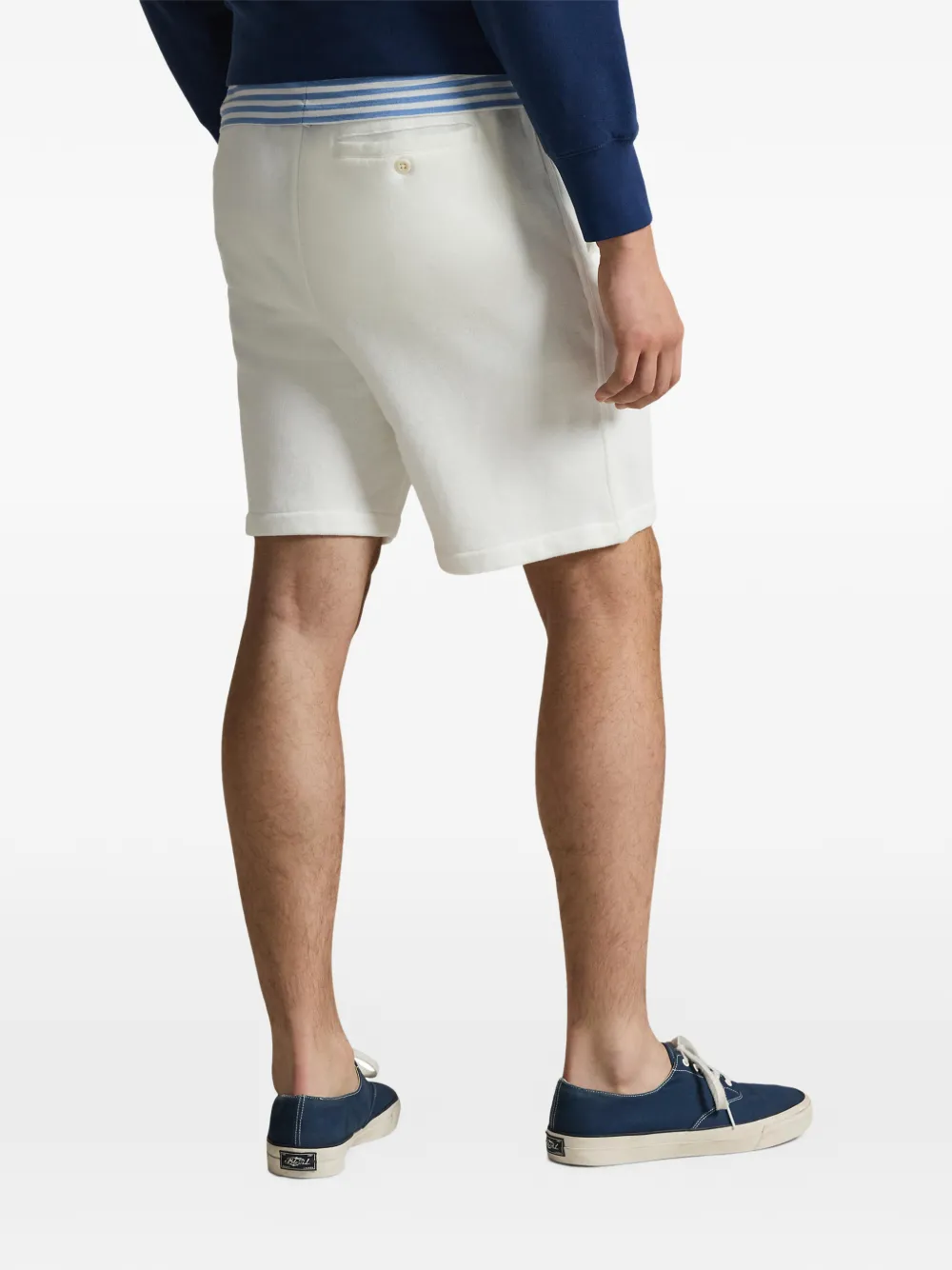 Шорты с кулиской и логотипом Polo Ralph Lauren, белый — фото 4