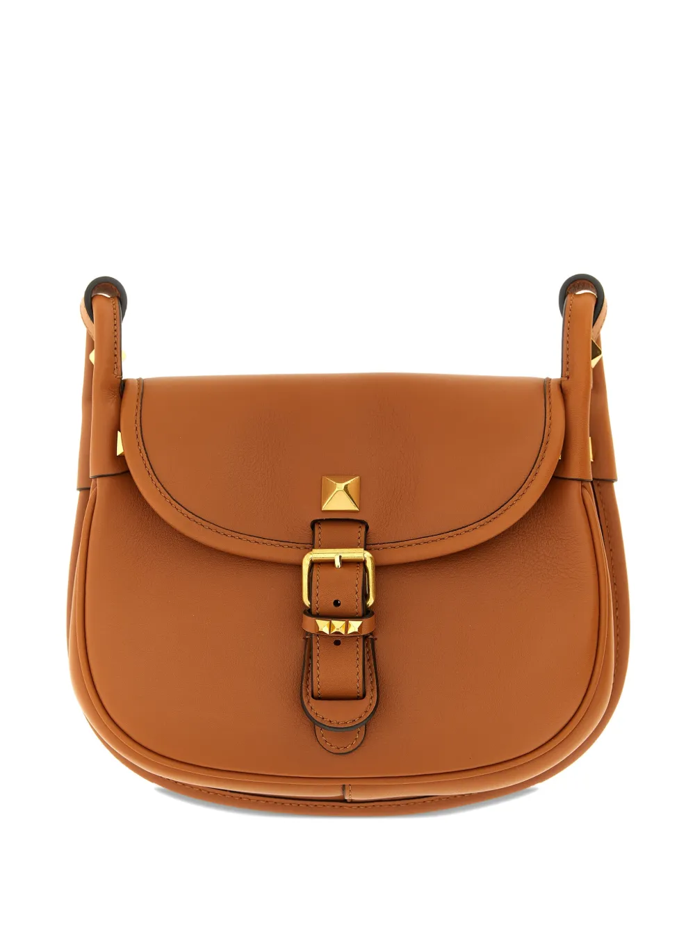 

Маленькая кросс-боди Flaneuse с заклепками Valentino Garavani, коричневый