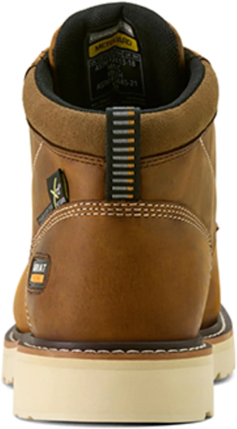 Мужские рабочие ботинки ARIAT Rebar Lift Chukka с защитным носком и композитной вставкой, коричневый — фото 3