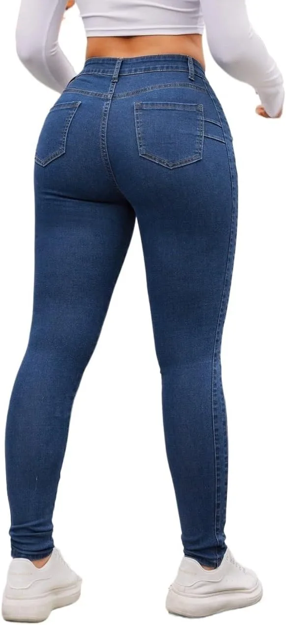 Женские классические джинсы Slim Fit Generic, Dark Wash — фото 2