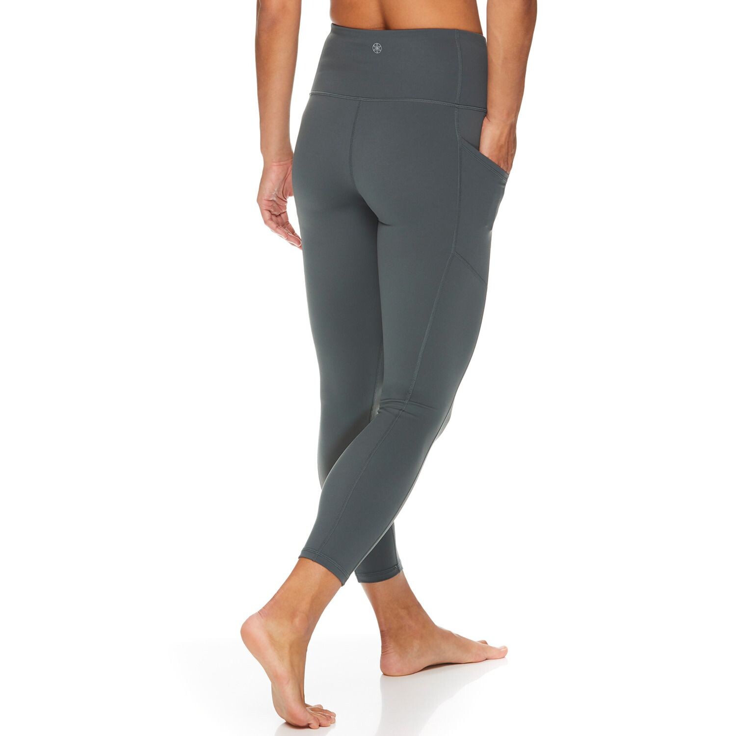 

Женские леггинсы с карманами до щиколотки Gaiam Om с высокой талией Gaiam, черный