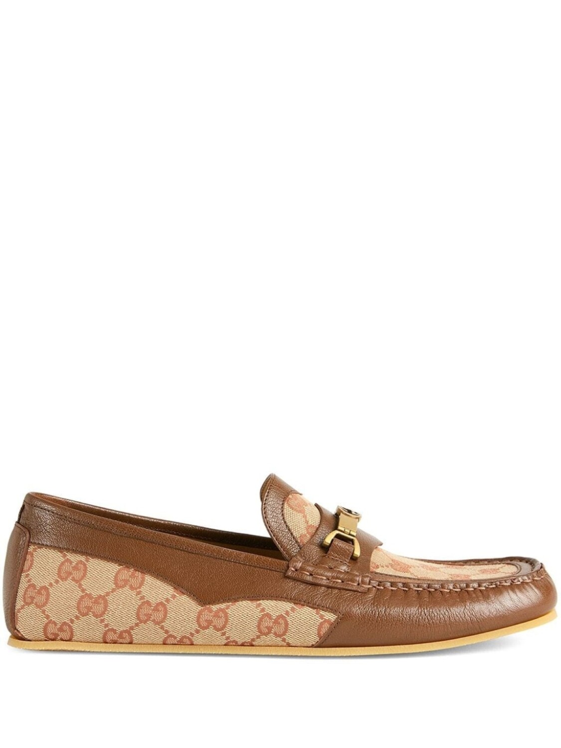 

Gucci мокасины с пряжкой Horsebit и логотипом Interlocking G, коричневый