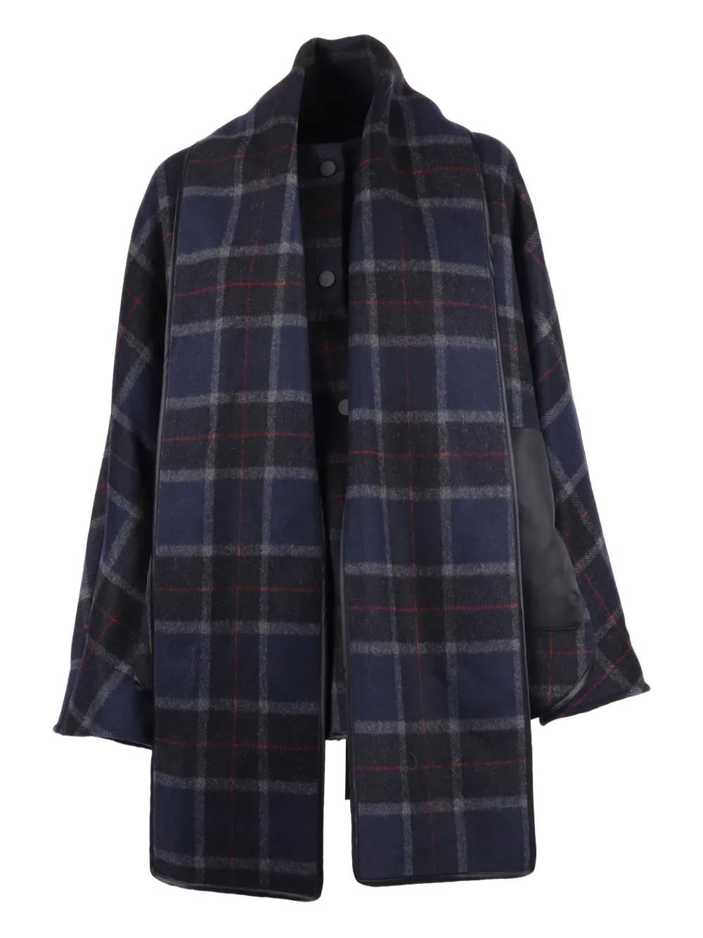 

Пальто в тартан-клетку Shirtaporter, синий