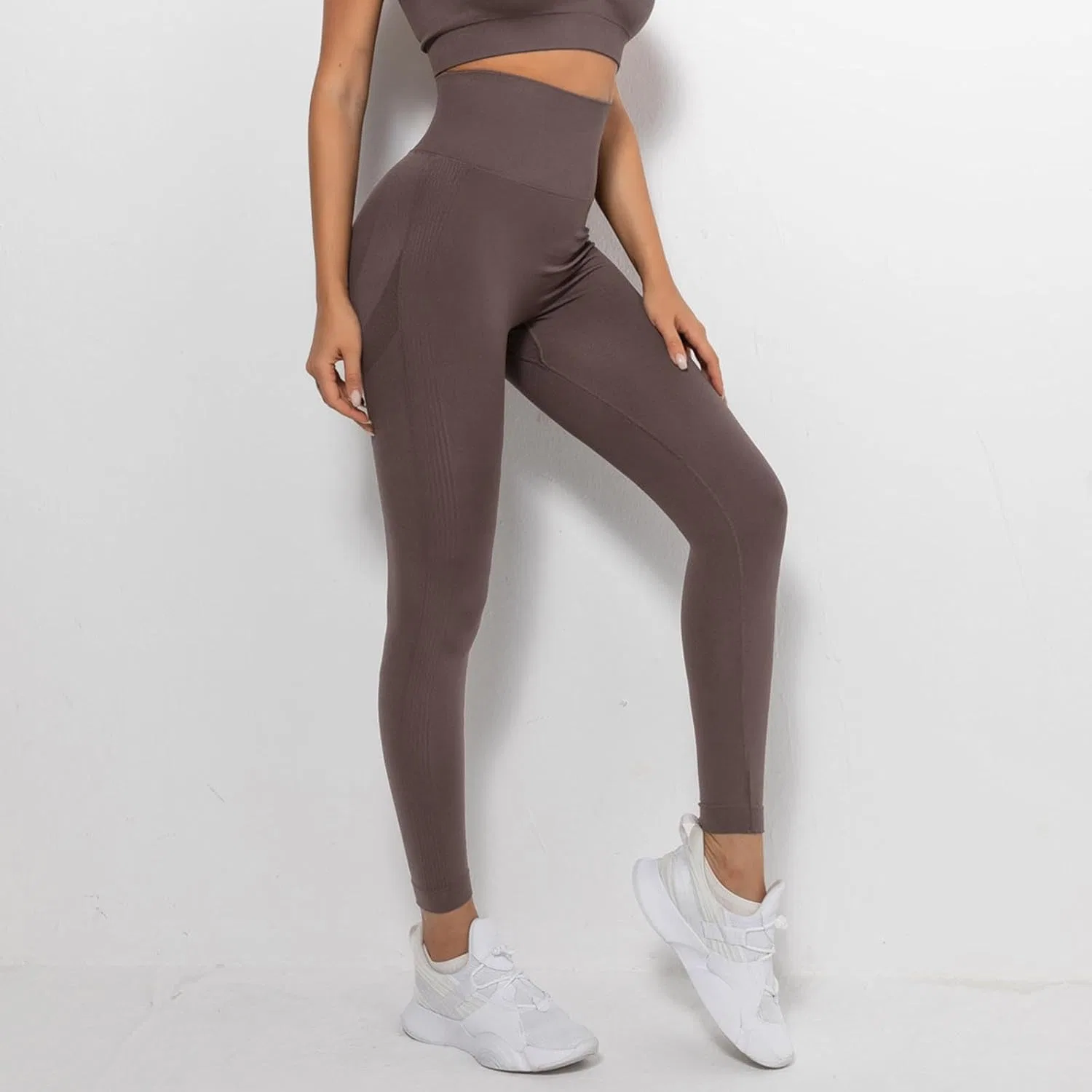 Леггинсы для фитнеса High-Performance Yoga Pants, Coffee — фото 4