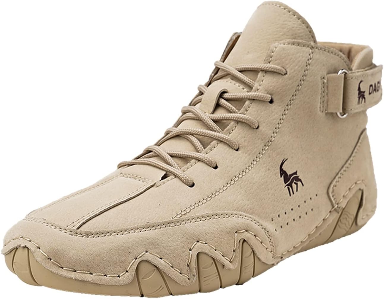 

Tzsaixeh Unisex итальянские ручной работы замшевые ботинки, мужские кружевные чукка, мужские ботинки на щиколотке, повседневные лоферы, хаки