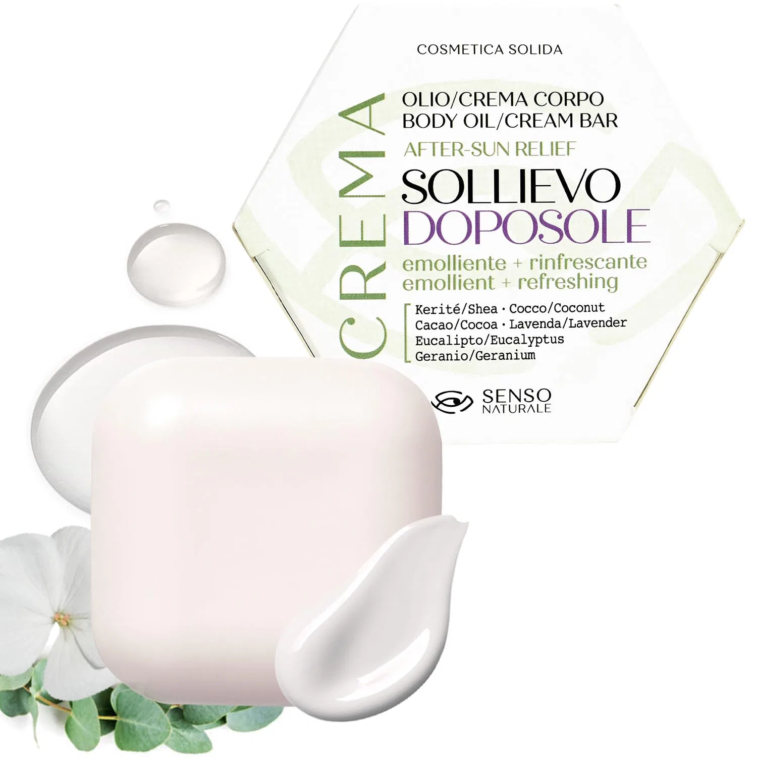 Твердое масло после загара «After Sun Solid Oil» от Relieve Senso Naturale