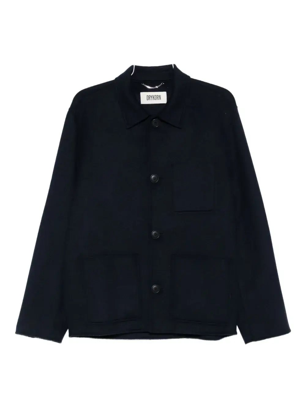 

Куртка с накладными карманами и застежкой на пуговицы Drykorn, синий