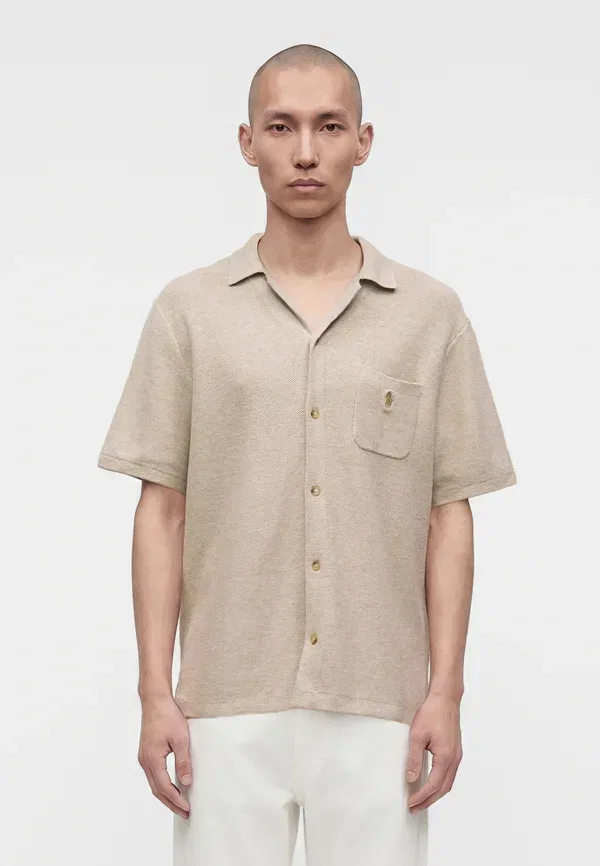Кардиган-рубашка Polo Ralph Lauren, светло-ореховый меланж