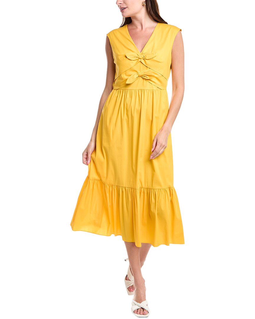 

Anne Klein Современное миди-платье, желтый