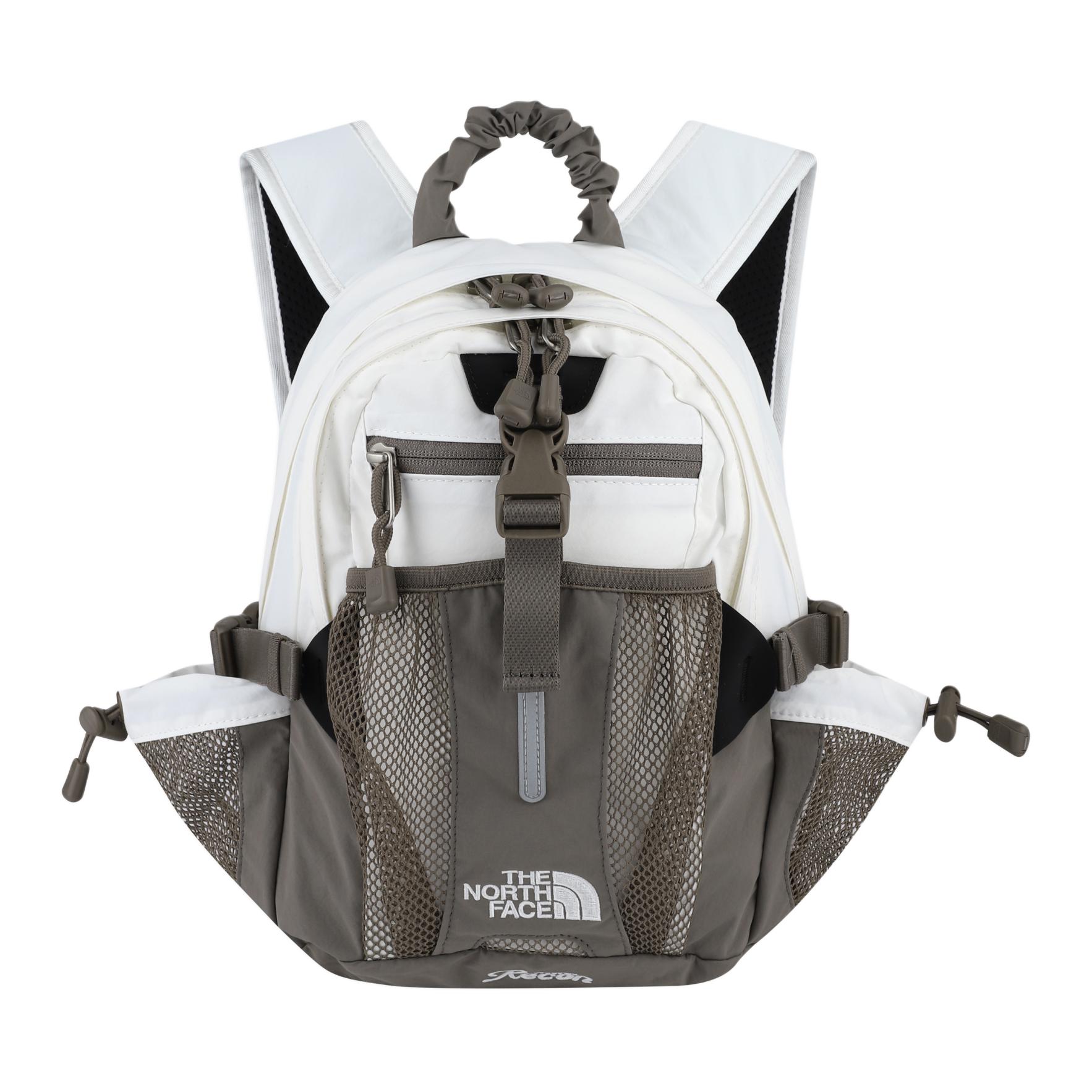 

THE NORTH FACE Нейлоновый рюкзак для активного отдыха мини унисекс бежевый и серый, Ecru & Gray