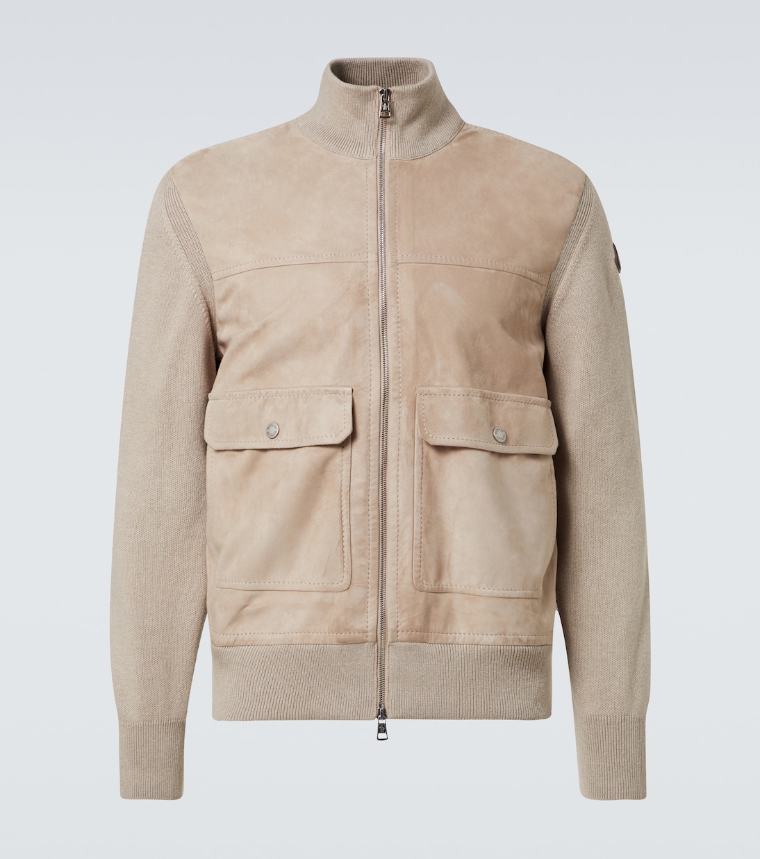 

Куртка из замши, хлопка и шерсти Moncler, Mud Brown, Коричневый, Куртка из замши, хлопка и шерсти Moncler, Mud Brown