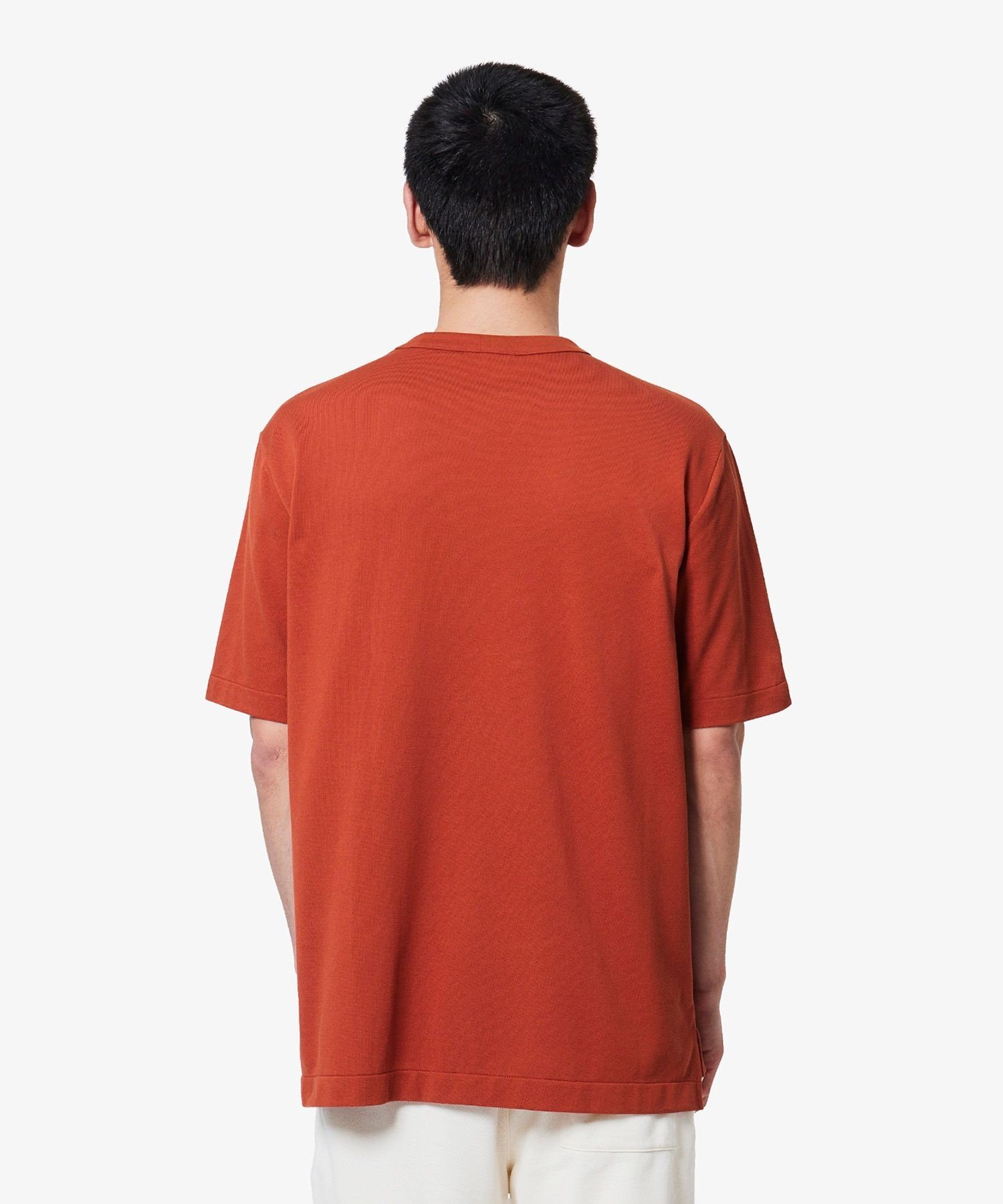 L.12.12 Футболка из пике со складками LACOSTE, Brick