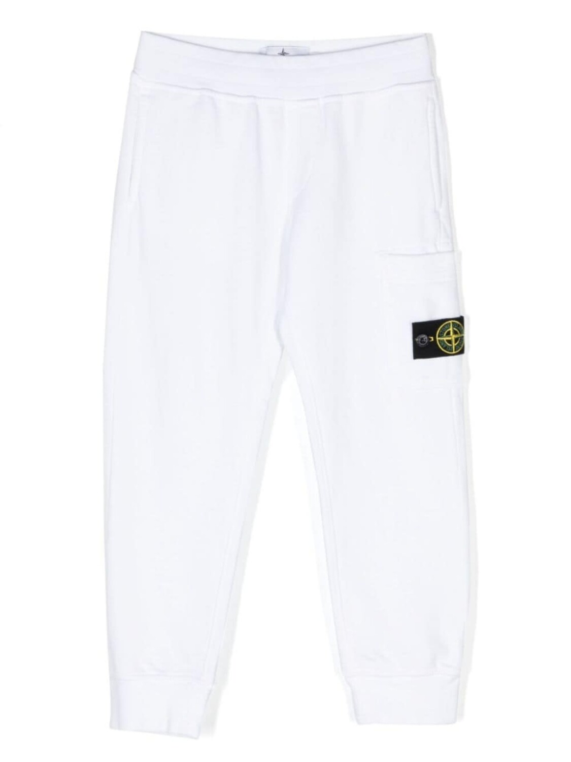 

Stone Island Junior спортивные брюки с нашивкой Compass, белый