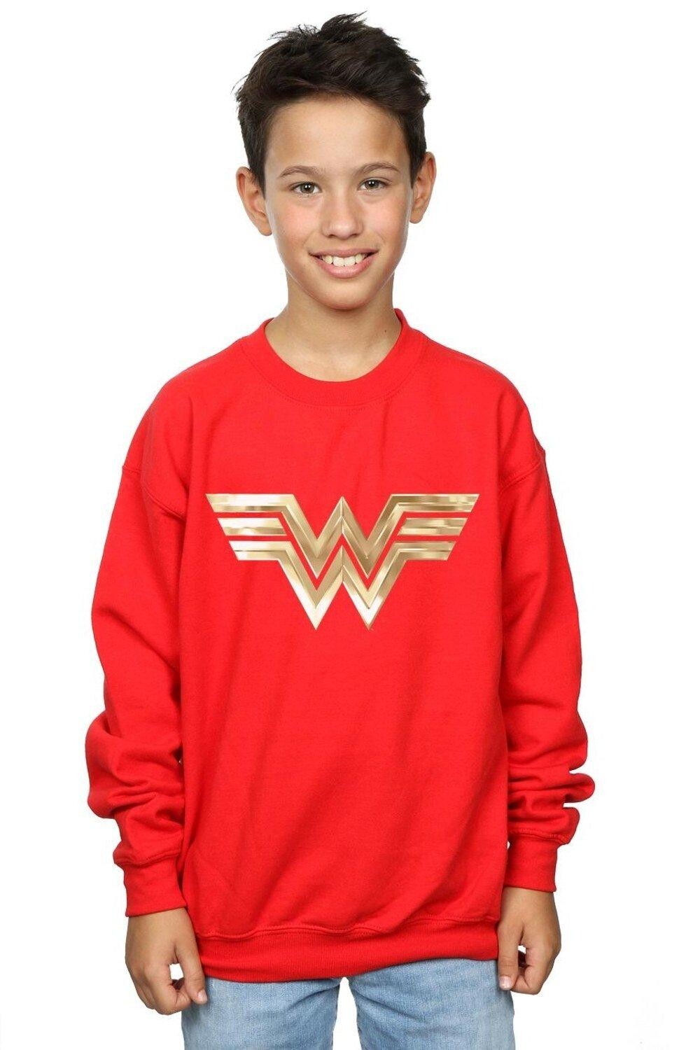 

Толстовка с золотой эмблемой Wonder Woman 84 DC Comics, красный