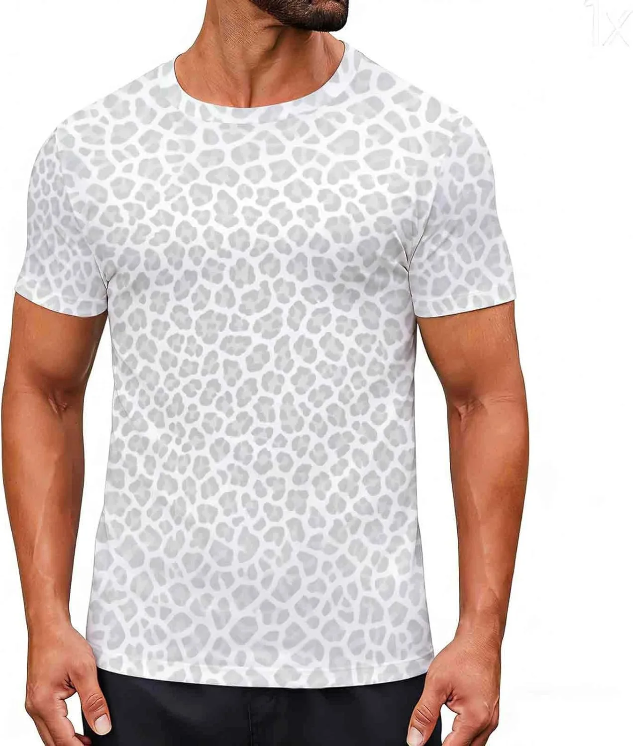 

Футболка с леопардовым принтом, короткий рукав, unisex