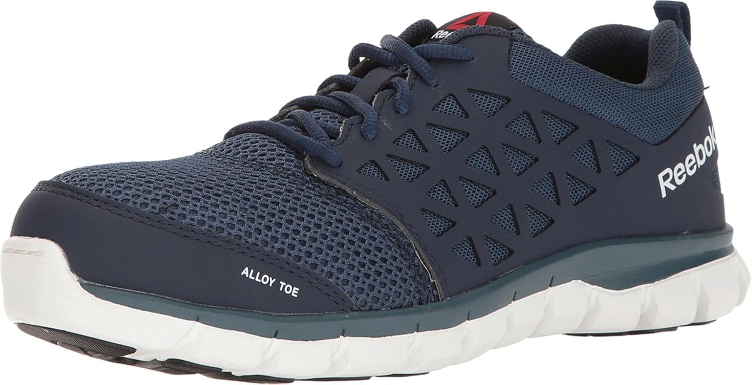 

Мужские кроссовки Reebok Rb4042 Sublite Cushion с защитным носком и спортивным дизайном, темно-синий