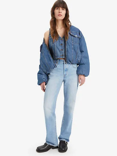 

501 женские джинсы 90-х годов Levi's, цвет Look Downhill - Light Wash