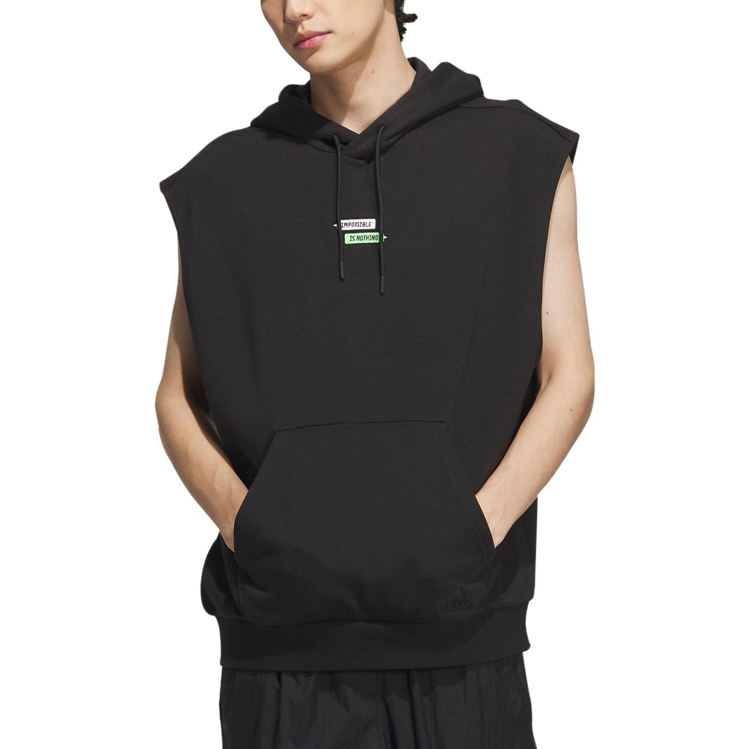 Seebin X SEEBIN Совместная мужская толстовка SS23, черная Adidas, черный — фото 2