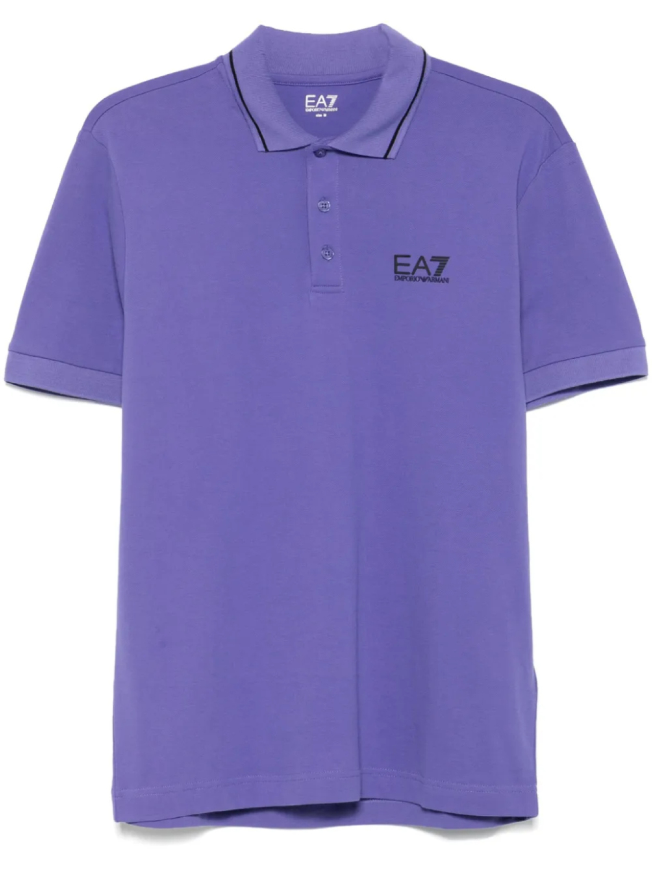 

Рубашка-поло Ea7 Emporio Armani из ткани пике, фиолетовый