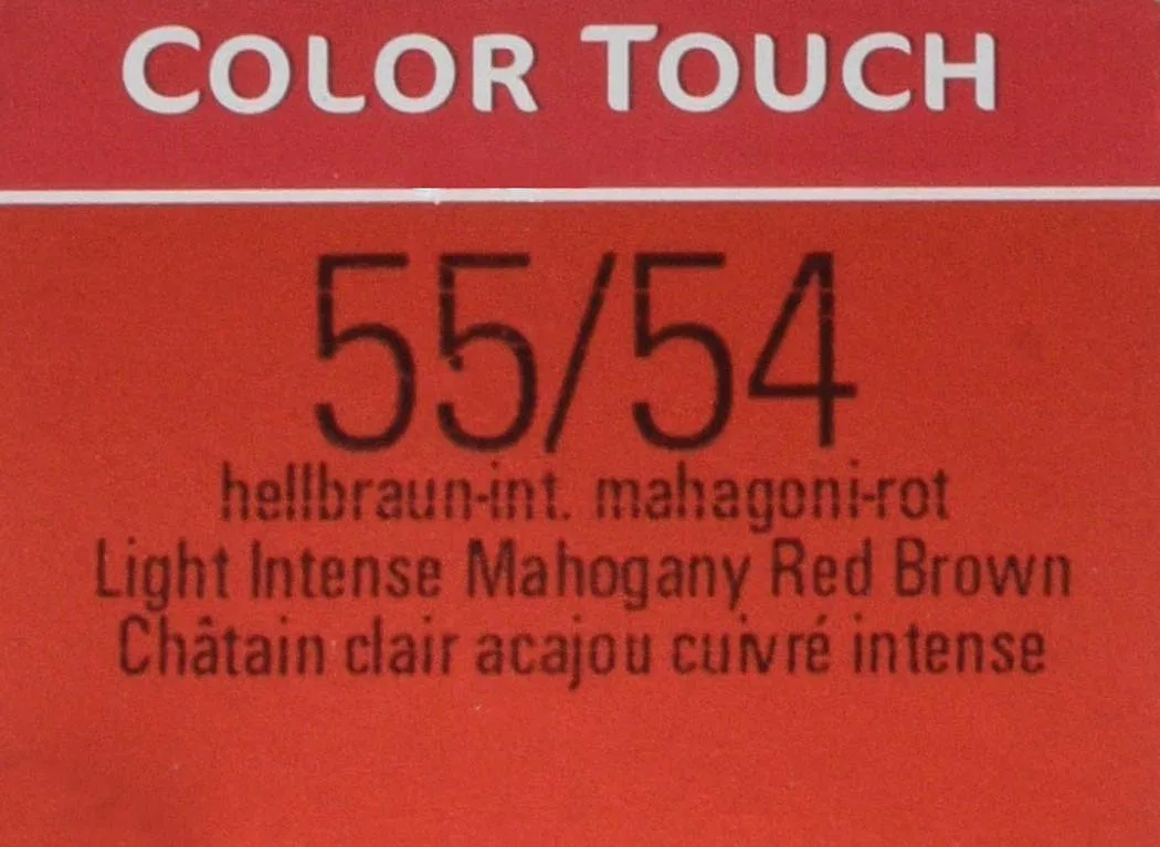 Интенсивный оттеночный бальзам «Colour Touch Gloss» от Wella Wella Professionals, 55/54 Light Brown Intense Mahogany Red — фото 3