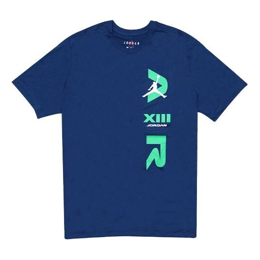 

Футболка legacy aj13 с коротким рукавом спортивные Air Jordan, синий