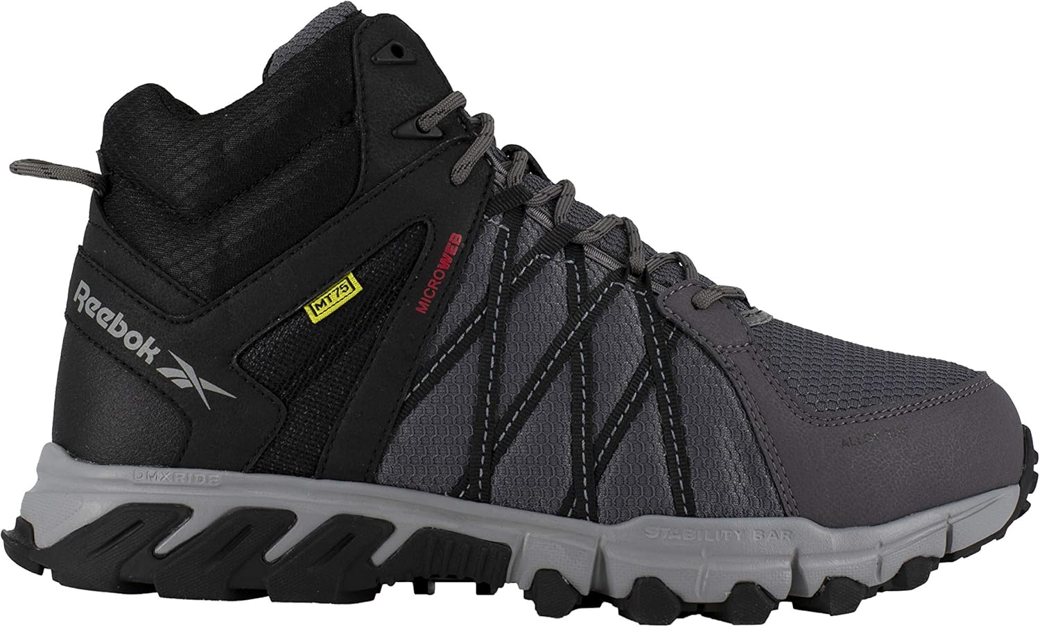 Мужские кроссовки Reebok Trailgrip с защитным металлическим носком, черный/серый — фото 2