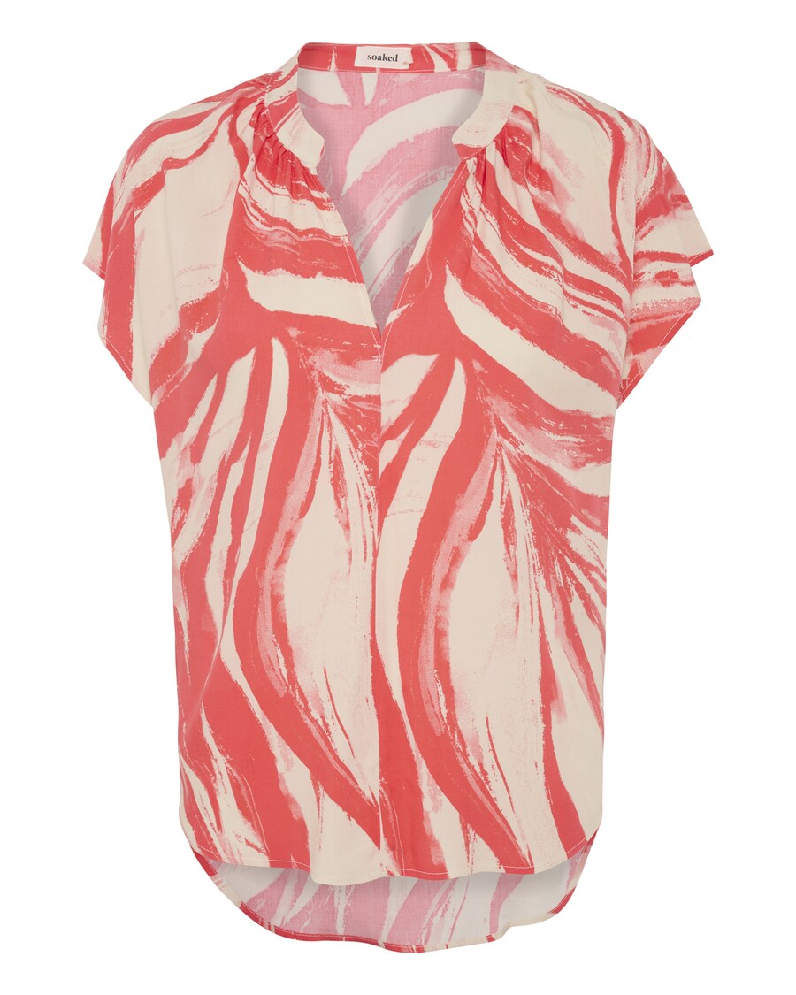 

Блузка с коротким рукавом SOAKED IN LUXURY Blouse, цвет coral