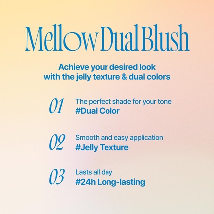 Двойные румяна-желе Mellow Dual Blush Nd01 Lazy Tempo, 12 цветов — фото 3