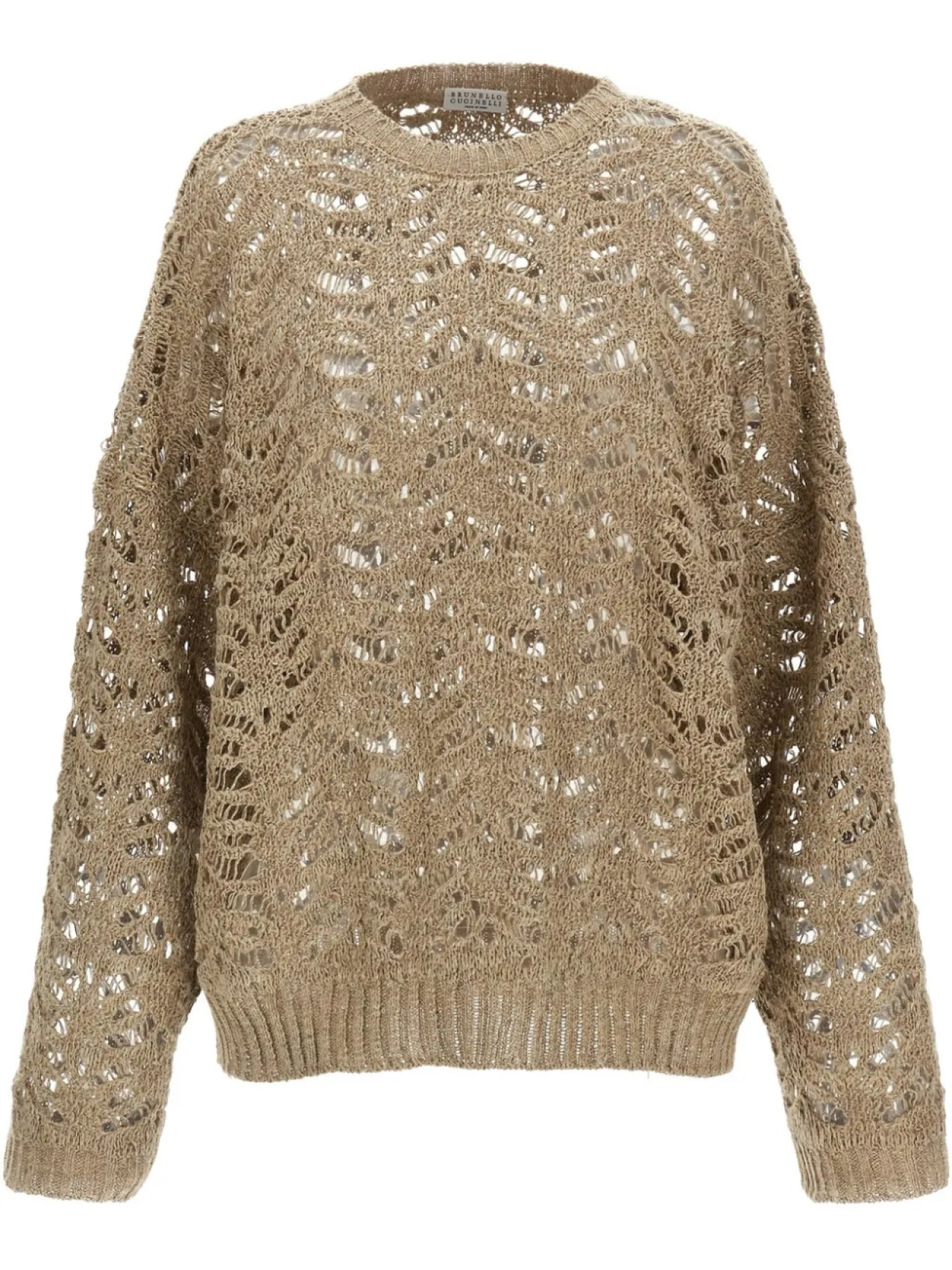 

Brunello Cucinelli Ослепительный свитер, коричневый