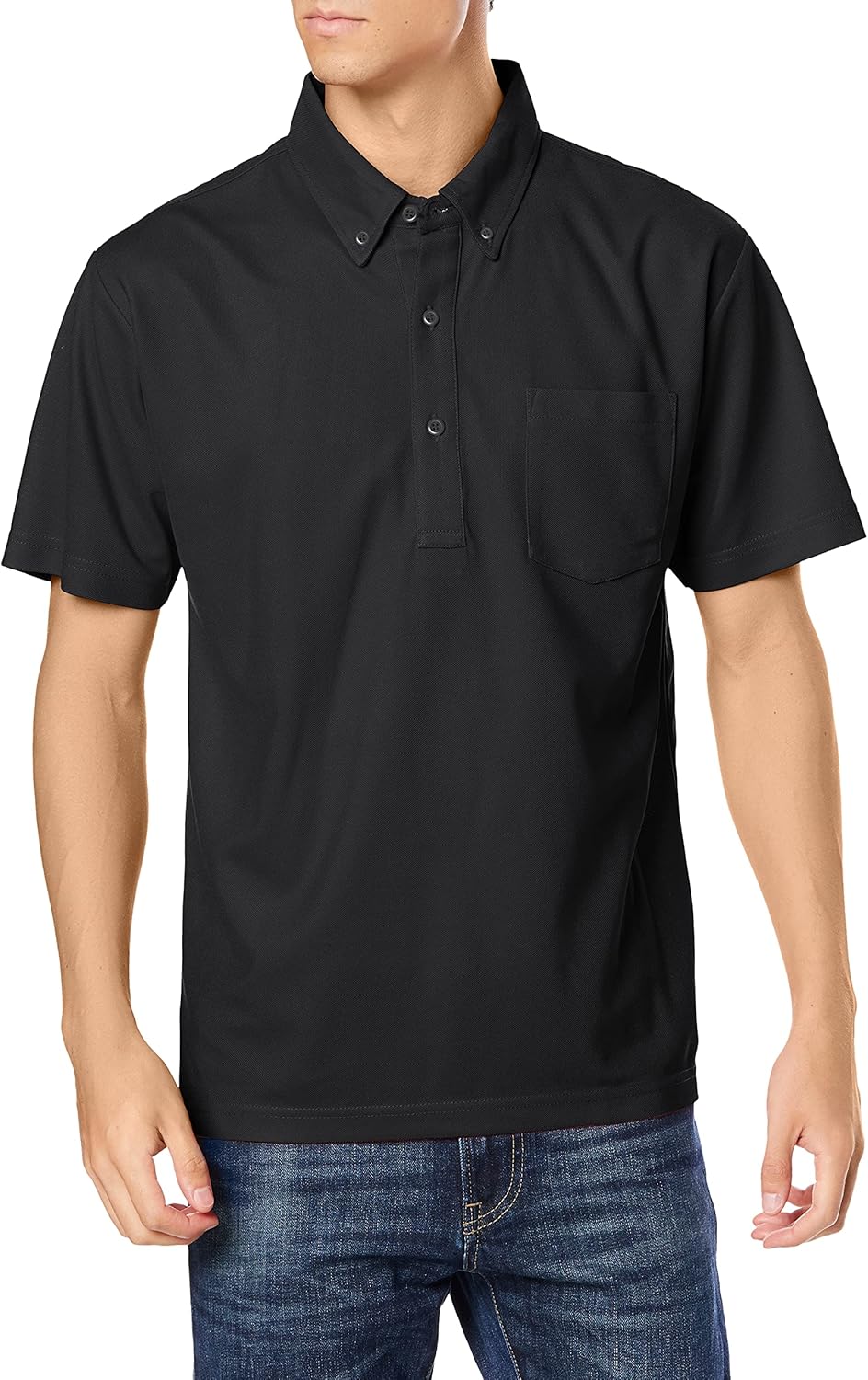 

Поло F-STYLE в западном стиле, с карманами и пуговицами, унисекс, для взрослых, черный